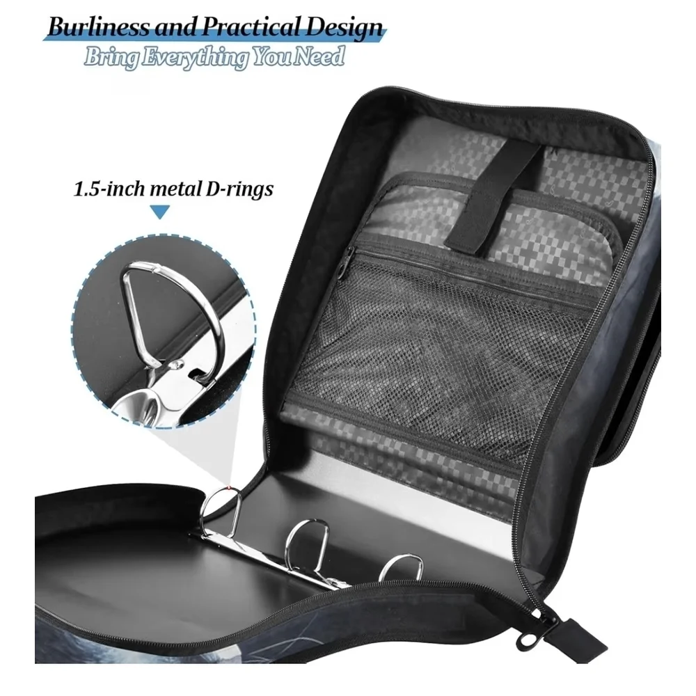 Stylish Black Cat Print Men's Bag